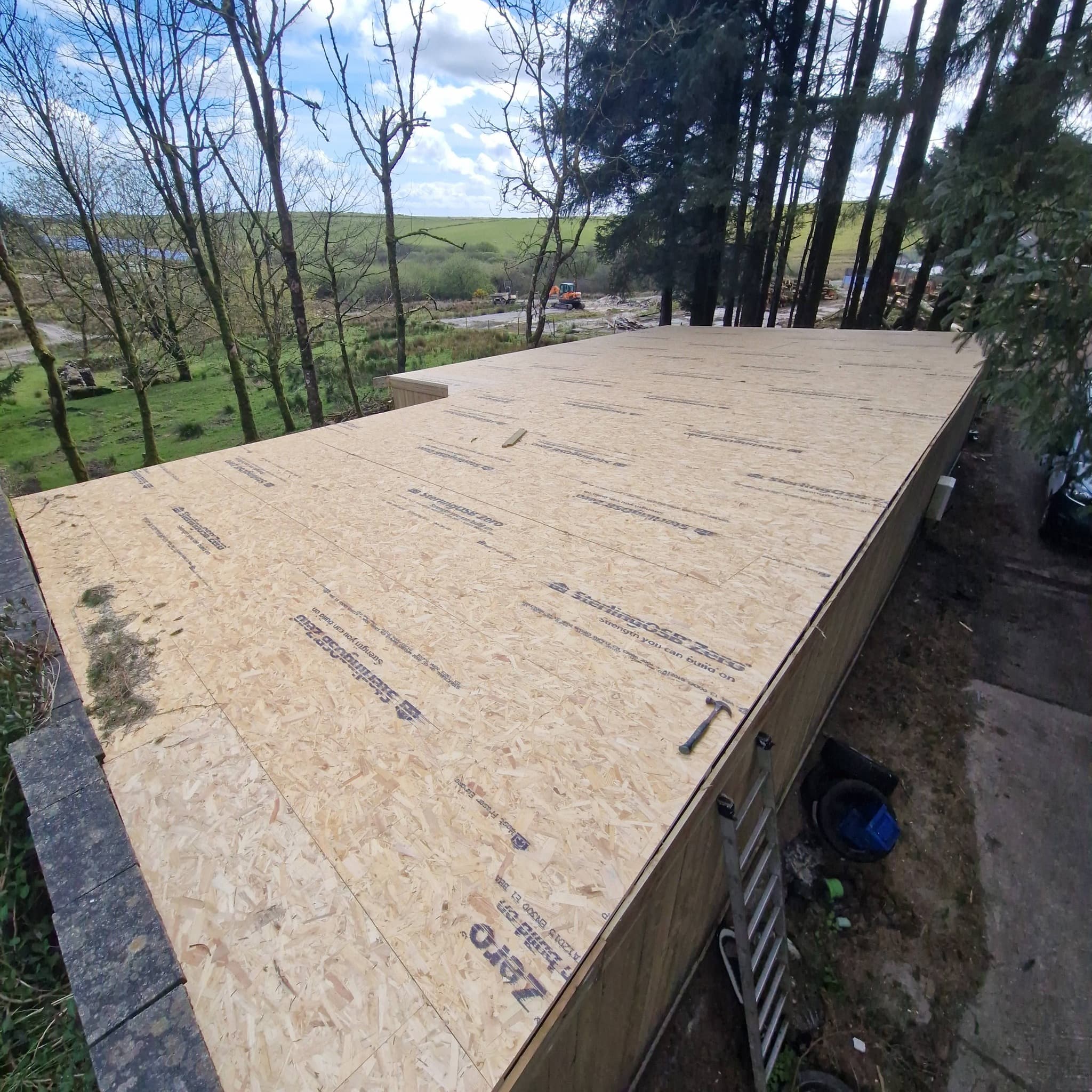 Flat roof carpentry project completed by RPG Carpentry