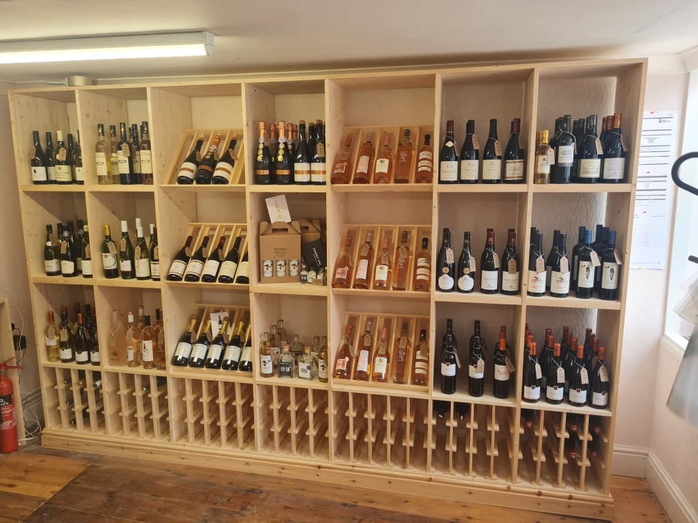 Custom-built bespoke wine rack by RPG Carpentry